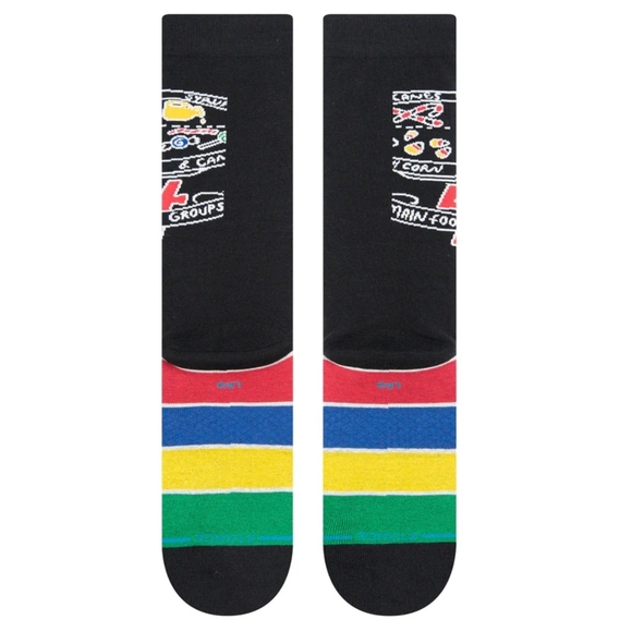 NWT Men's Elf Food Groups Stance Striped Crew Socks - Picture 7 of 10